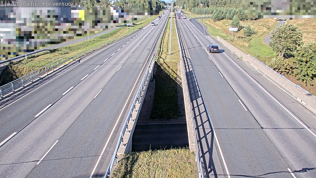 Kelikamerat Kuva Tie 20 Oulu Korvensuora, Oulu, Pohjois-Pohjanmaa