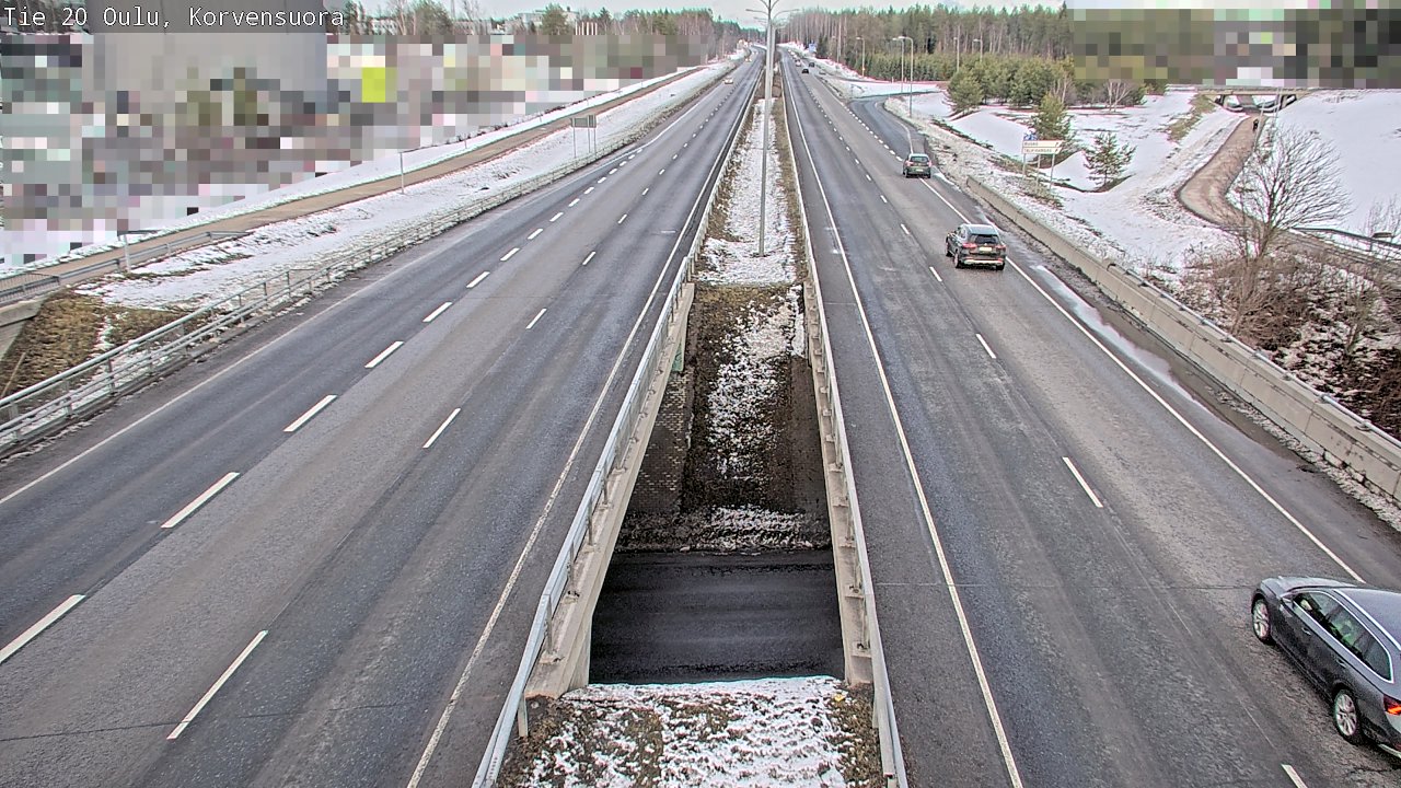 Kelikamerat Kuva Tie 20 Oulu Korvensuora, Oulu, Pohjois-Pohjanmaa
