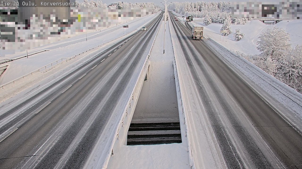 Weather Camera Image Road 20 Oulu Korvensuora, Oulu, Pohjois-Pohjanmaa