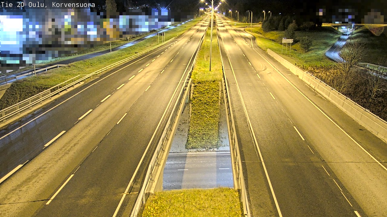 Kelikamerat Kuva Tie 20 Oulu Korvensuora, Oulu, Pohjois-Pohjanmaa