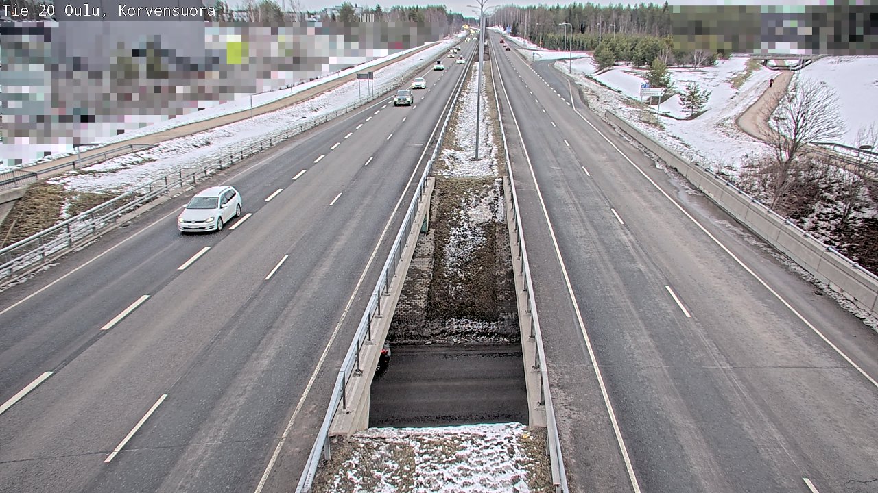 Kelikamerat Kuva Tie 20 Oulu Korvensuora, Oulu, Pohjois-Pohjanmaa
