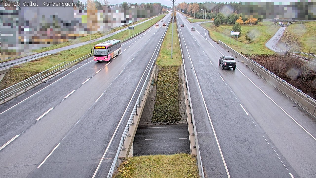 Weather Camera Image Road 20 Oulu Korvensuora, Oulu, Pohjois-Pohjanmaa