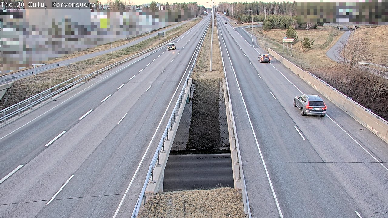 Weather Camera Image Road 20 Oulu Korvensuora, Oulu, Pohjois-Pohjanmaa