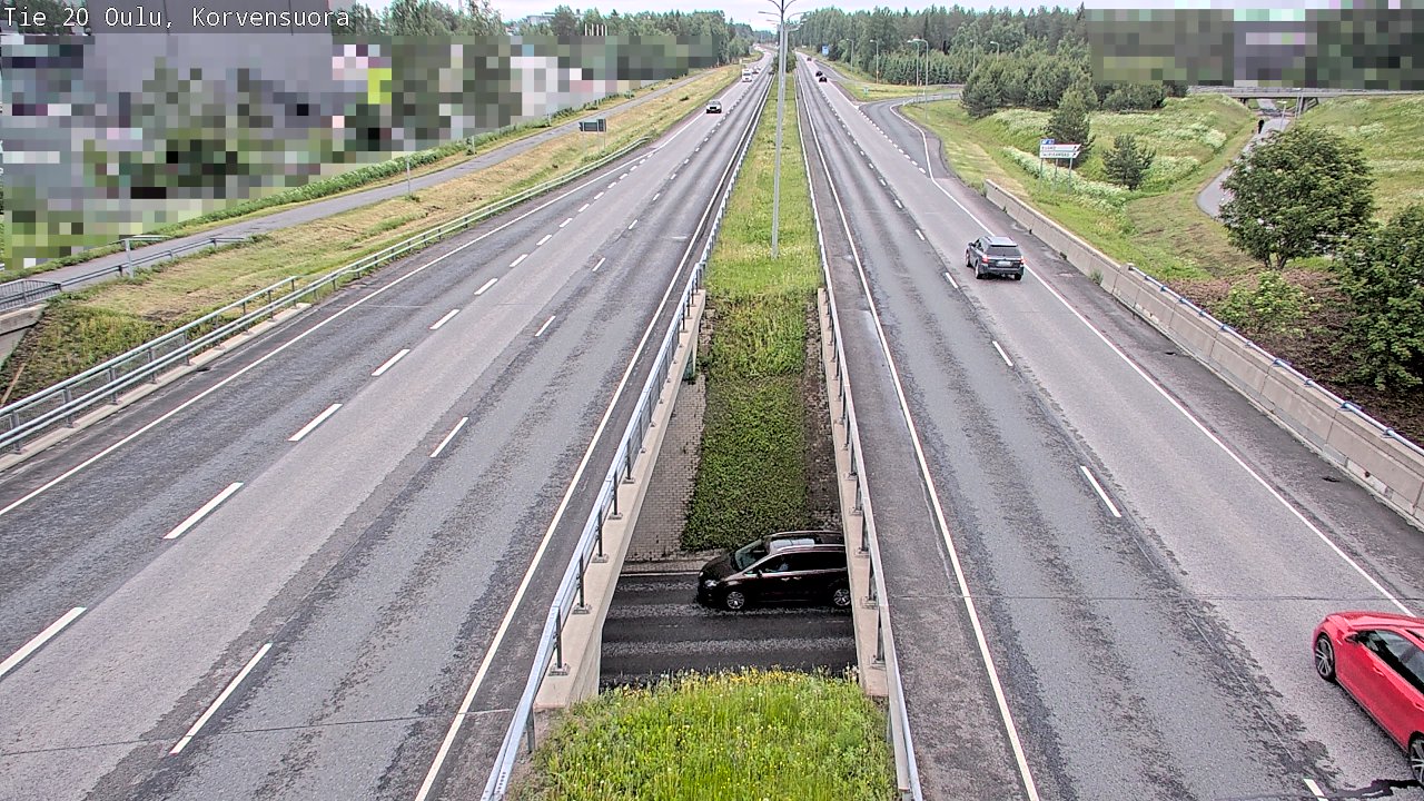 Kelikamerat Kuva Tie 20 Oulu Korvensuora, Oulu, Pohjois-Pohjanmaa