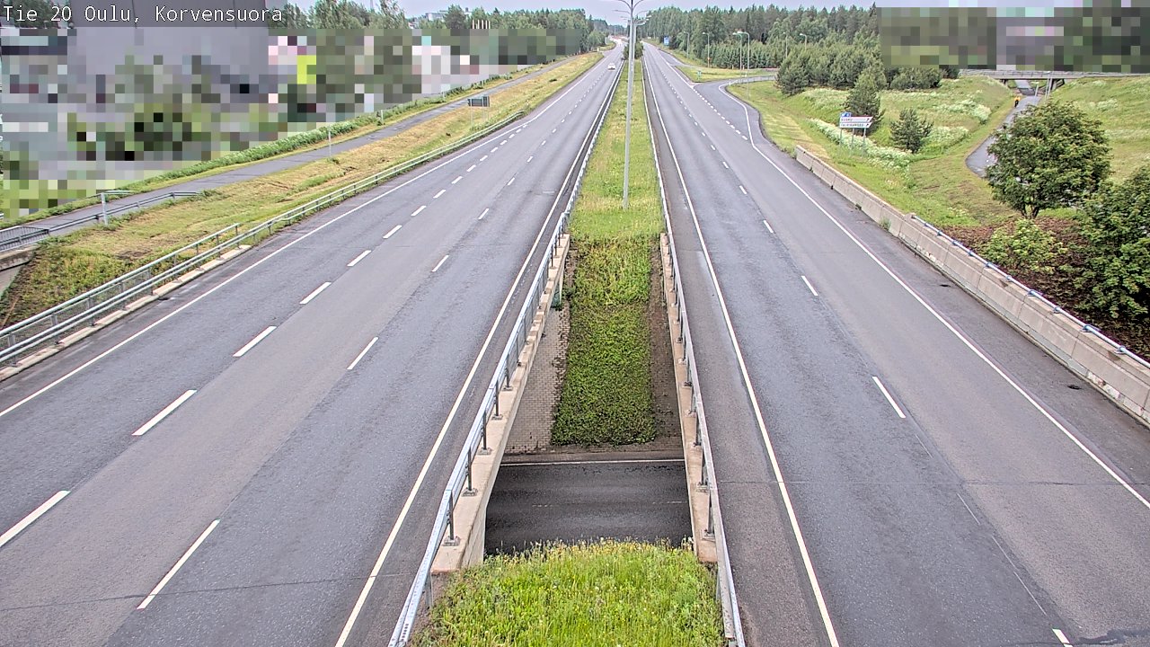 Kelikamerat Kuva Tie 20 Oulu Korvensuora, Oulu, Pohjois-Pohjanmaa
