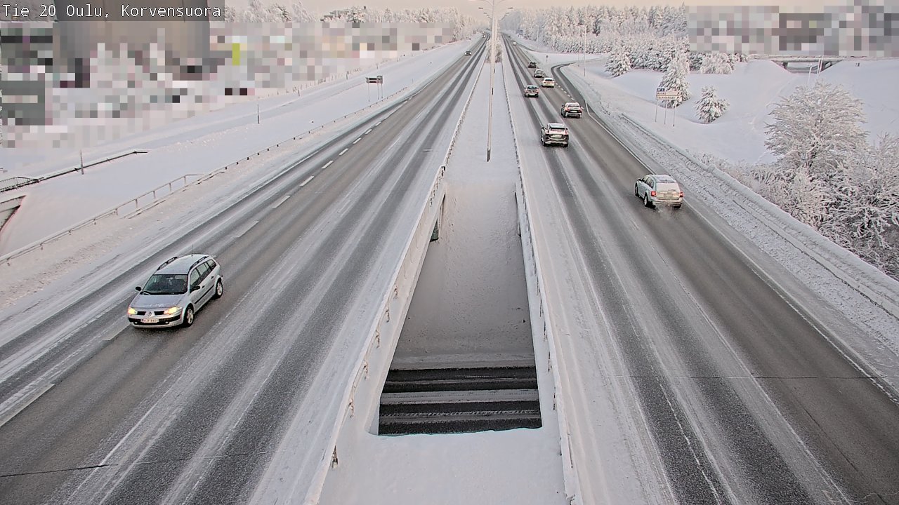 Weather Camera Image Road 20 Oulu Korvensuora, Oulu, Pohjois-Pohjanmaa