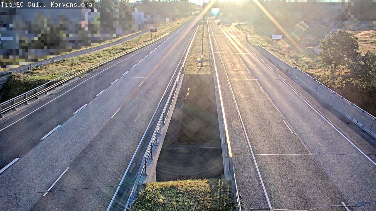 Kelikamerat Kuva Tie 20 Oulu Korvensuora, Oulu, Pohjois-Pohjanmaa
