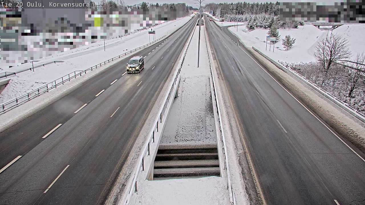 Weather Camera Image Väg 20 Uleåborg Korvensuora, Oulu, Pohjois-Pohjanmaa