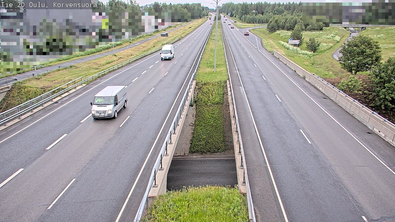 Kelikamerat Kuva Tie 20 Oulu Korvensuora, Oulu, Pohjois-Pohjanmaa