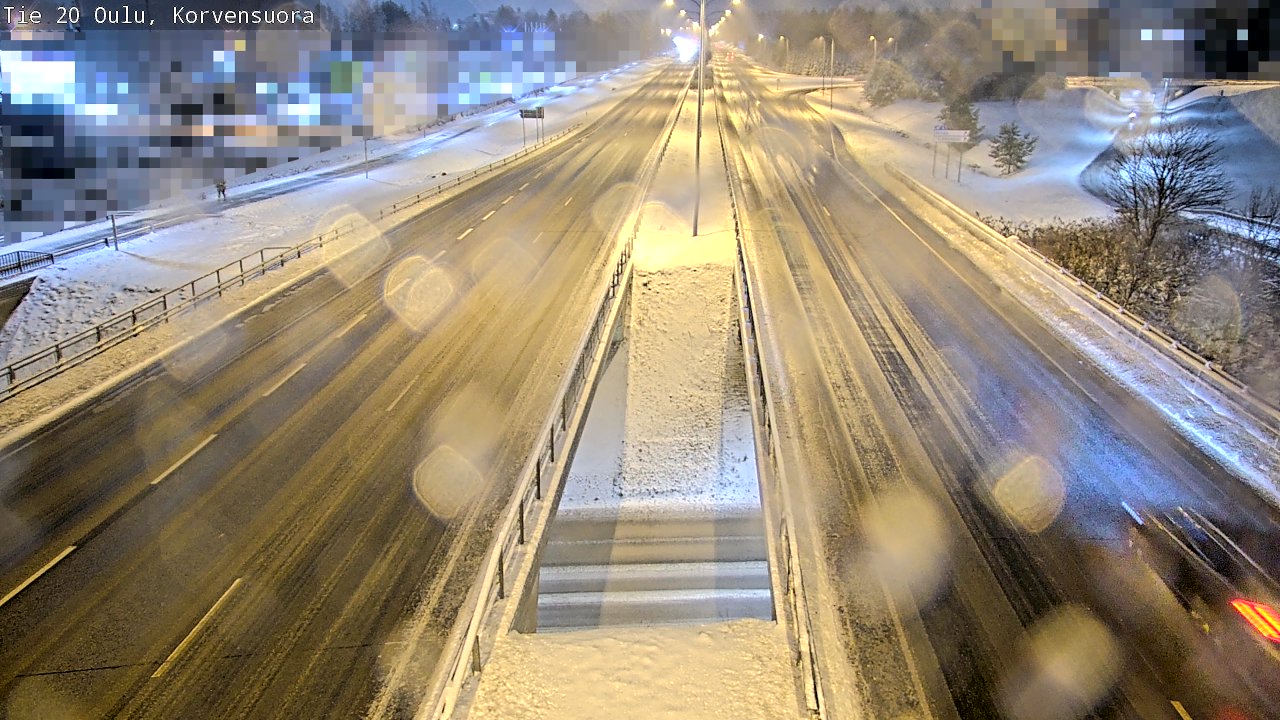 Weather Camera Image Väg 20 Uleåborg Korvensuora, Oulu, Pohjois-Pohjanmaa