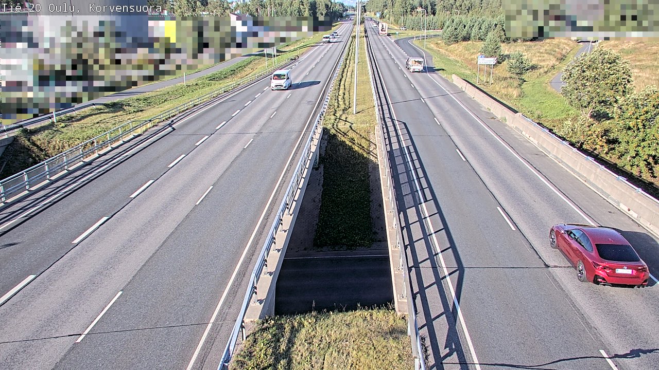 Kelikamerat Kuva Tie 20 Oulu Korvensuora, Oulu, Pohjois-Pohjanmaa