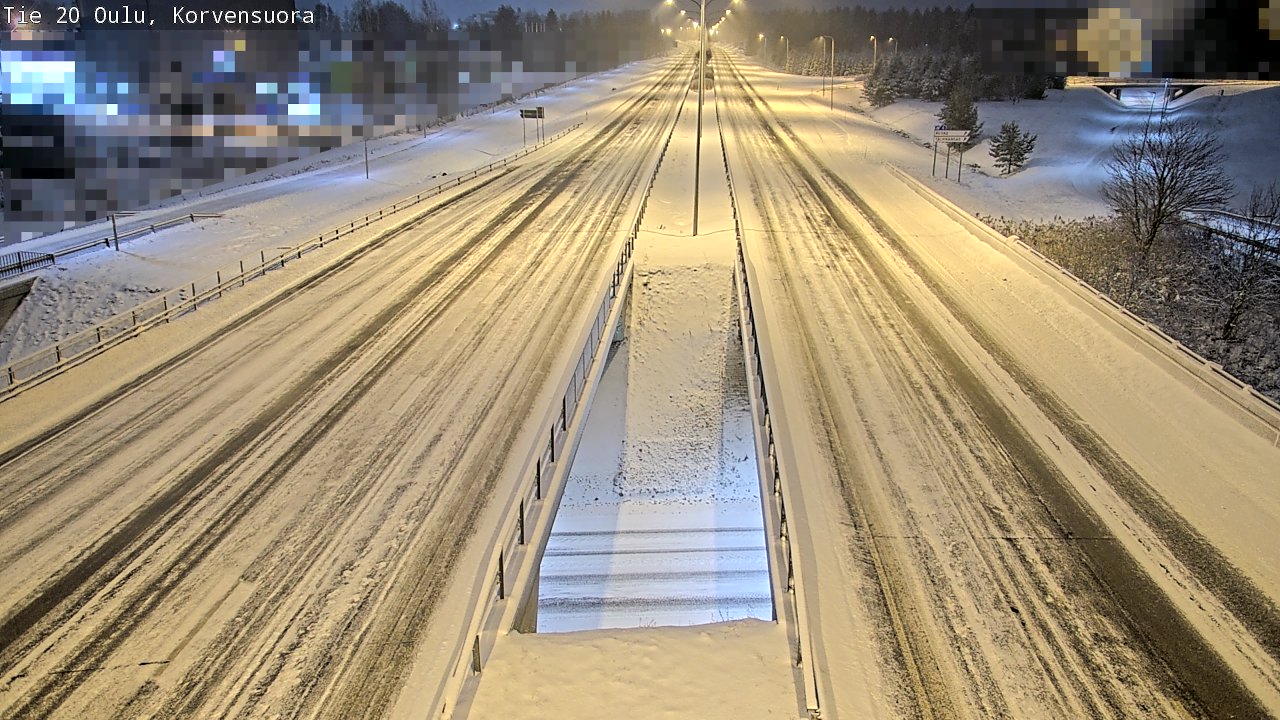 Kelikamerat Kuva Tie 20 Oulu Korvensuora, Oulu, Pohjois-Pohjanmaa