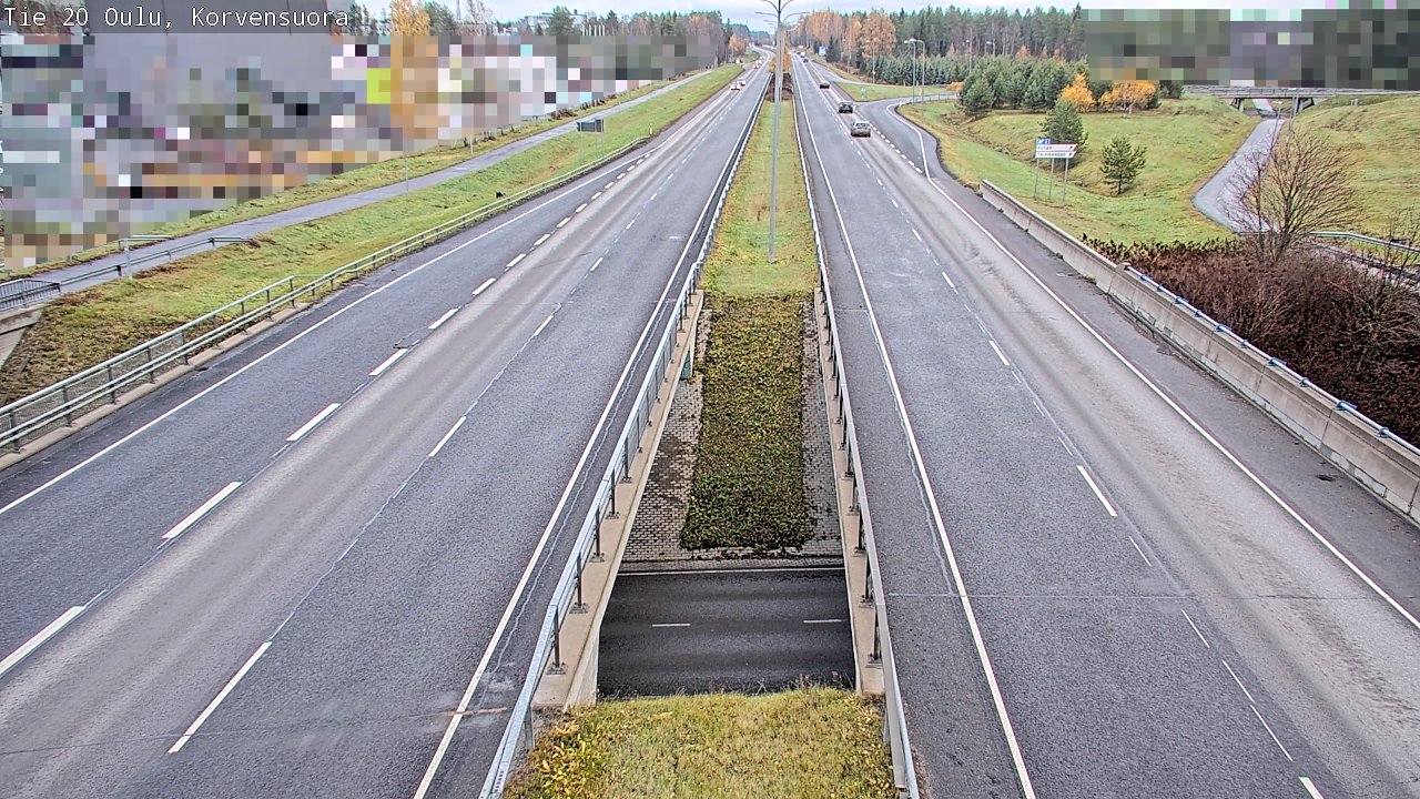 Kelikamerat Kuva Tie 20 Oulu Korvensuora, Oulu, Pohjois-Pohjanmaa