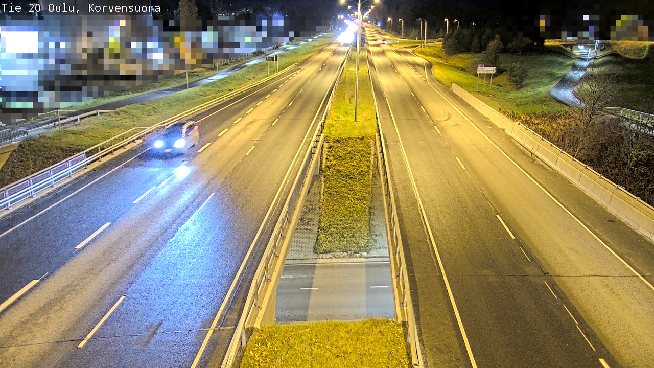 Kelikamerat Kuva Tie 20 Oulu Korvensuora, Oulu, Pohjois-Pohjanmaa