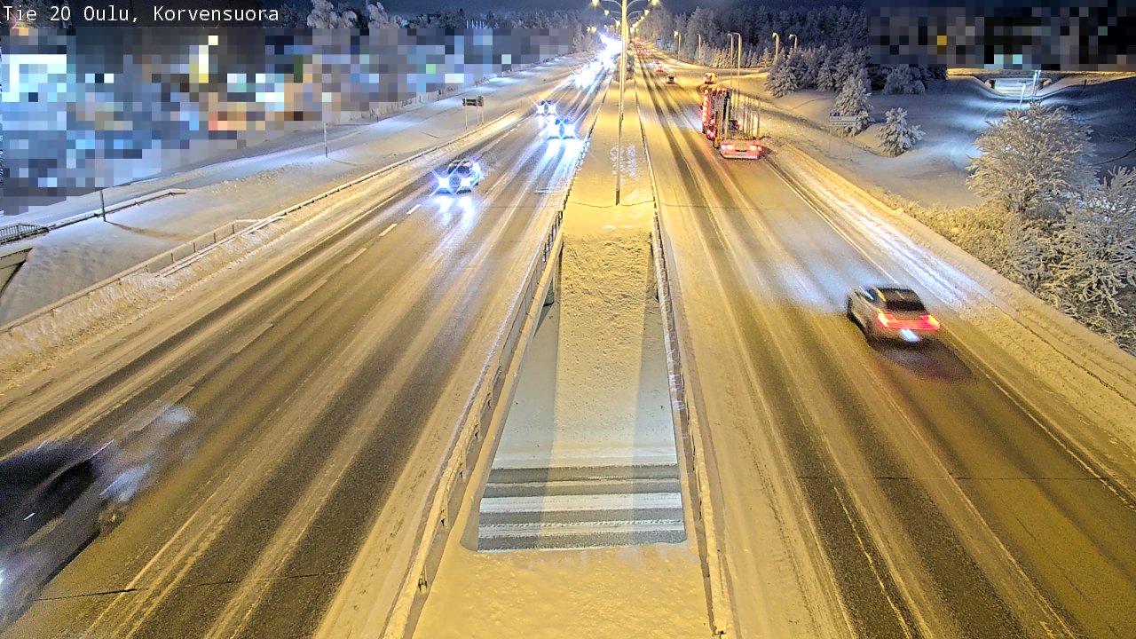 Kelikamerat Kuva Tie 20 Oulu Korvensuora, Oulu, Pohjois-Pohjanmaa