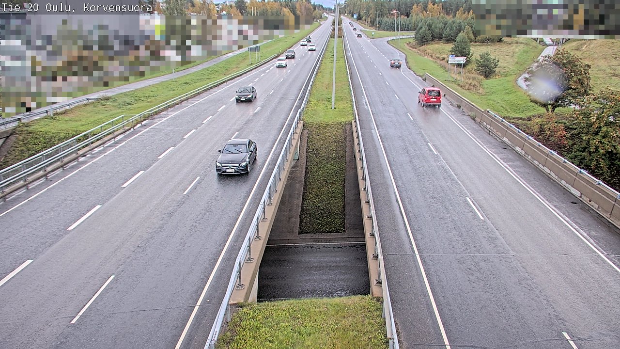 Kelikamerat Kuva Tie 20 Oulu Korvensuora, Oulu, Pohjois-Pohjanmaa