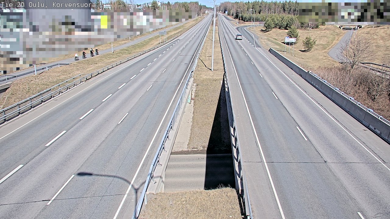 Weather Camera Image Road 20 Oulu Korvensuora, Oulu, Pohjois-Pohjanmaa
