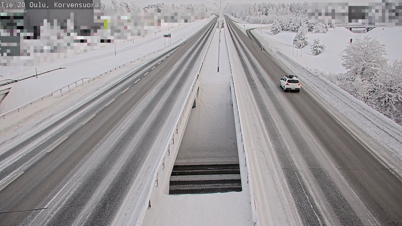 Weather Camera Image Road 20 Oulu Korvensuora, Oulu, Pohjois-Pohjanmaa