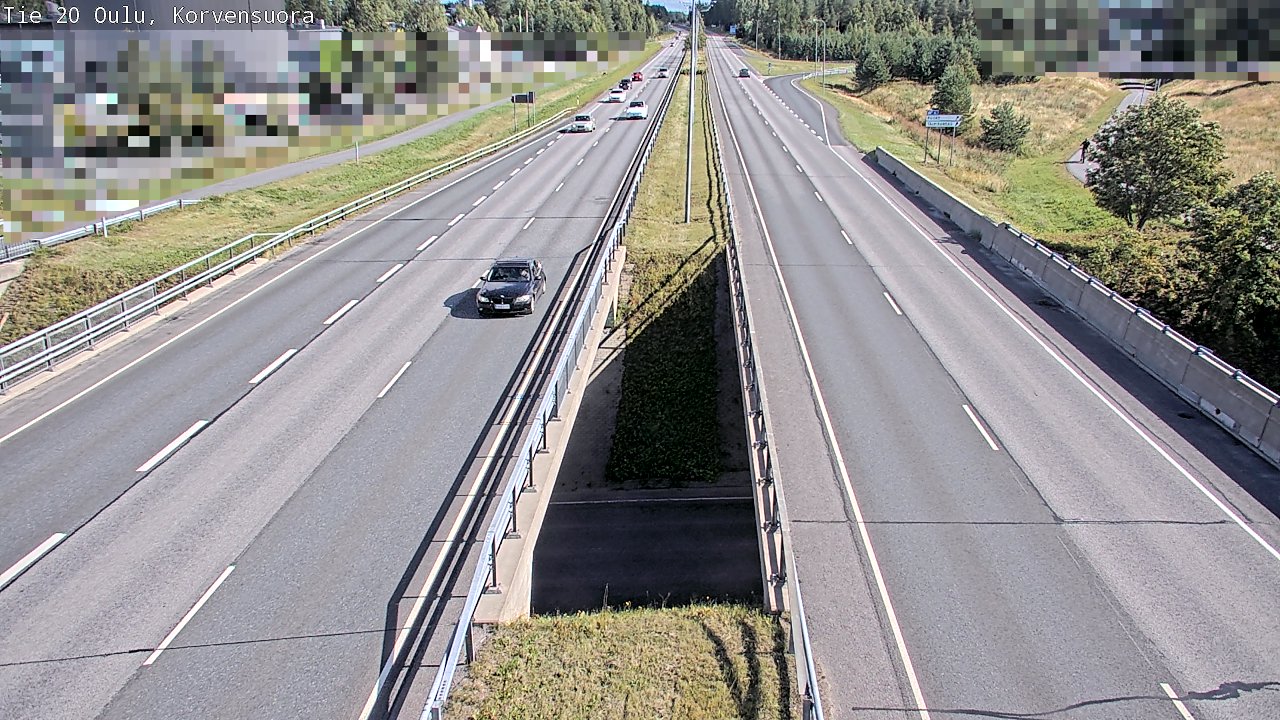 Kelikamerat Kuva Tie 20 Oulu Korvensuora, Oulu, Pohjois-Pohjanmaa