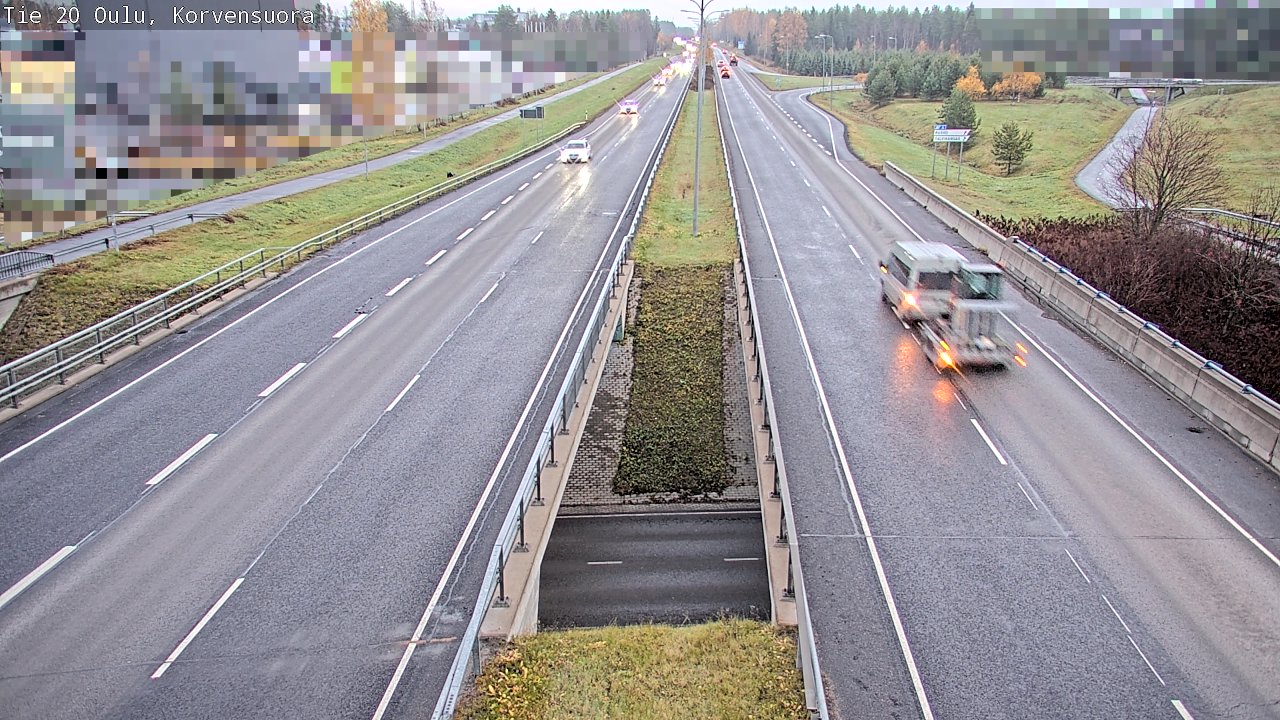 Kelikamerat Kuva Tie 20 Oulu Korvensuora, Oulu, Pohjois-Pohjanmaa