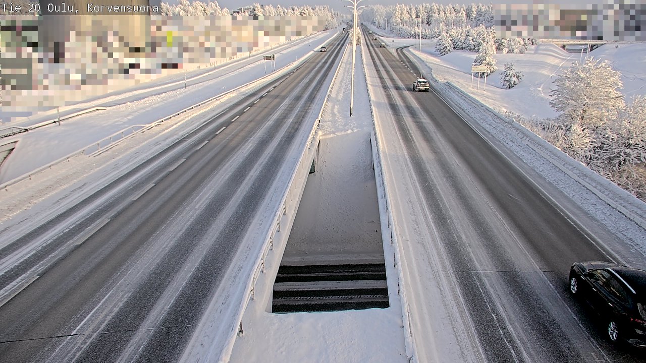 Weather Camera Image Road 20 Oulu Korvensuora, Oulu, Pohjois-Pohjanmaa