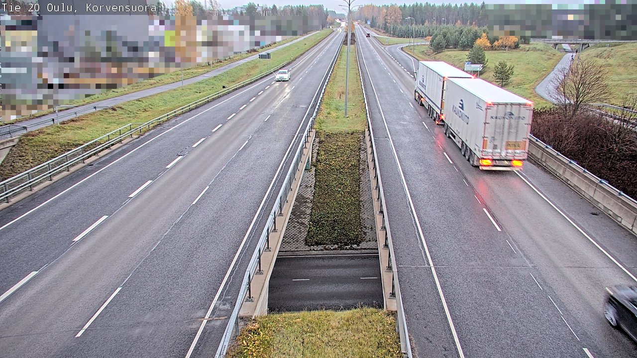 Kelikamerat Kuva Tie 20 Oulu Korvensuora, Oulu, Pohjois-Pohjanmaa