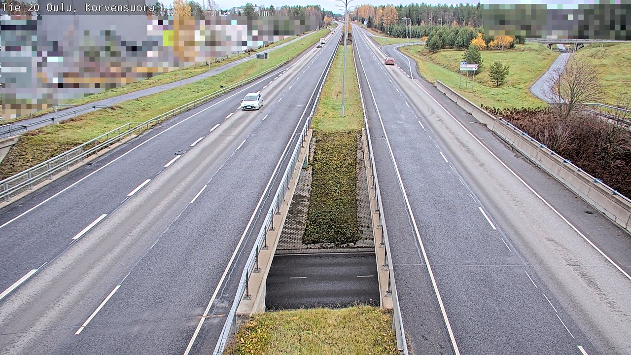 Kelikamerat Kuva Tie 20 Oulu Korvensuora, Oulu, Pohjois-Pohjanmaa