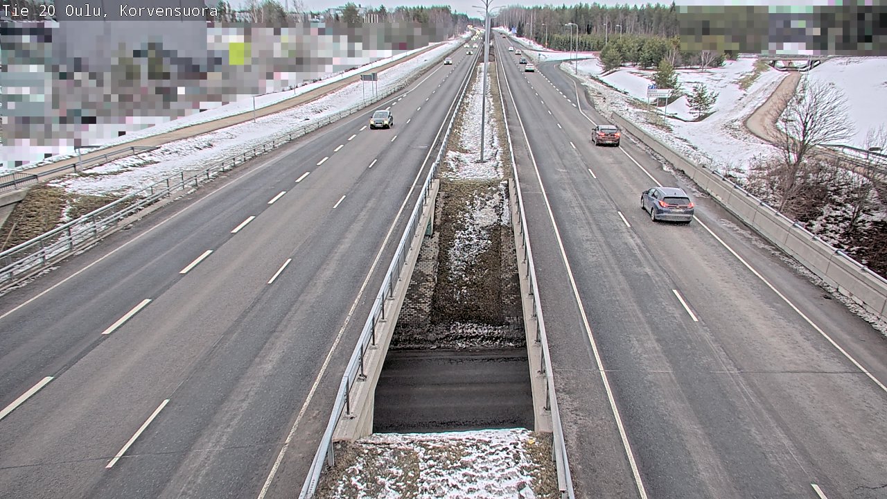 Kelikamerat Kuva Tie 20 Oulu Korvensuora, Oulu, Pohjois-Pohjanmaa
