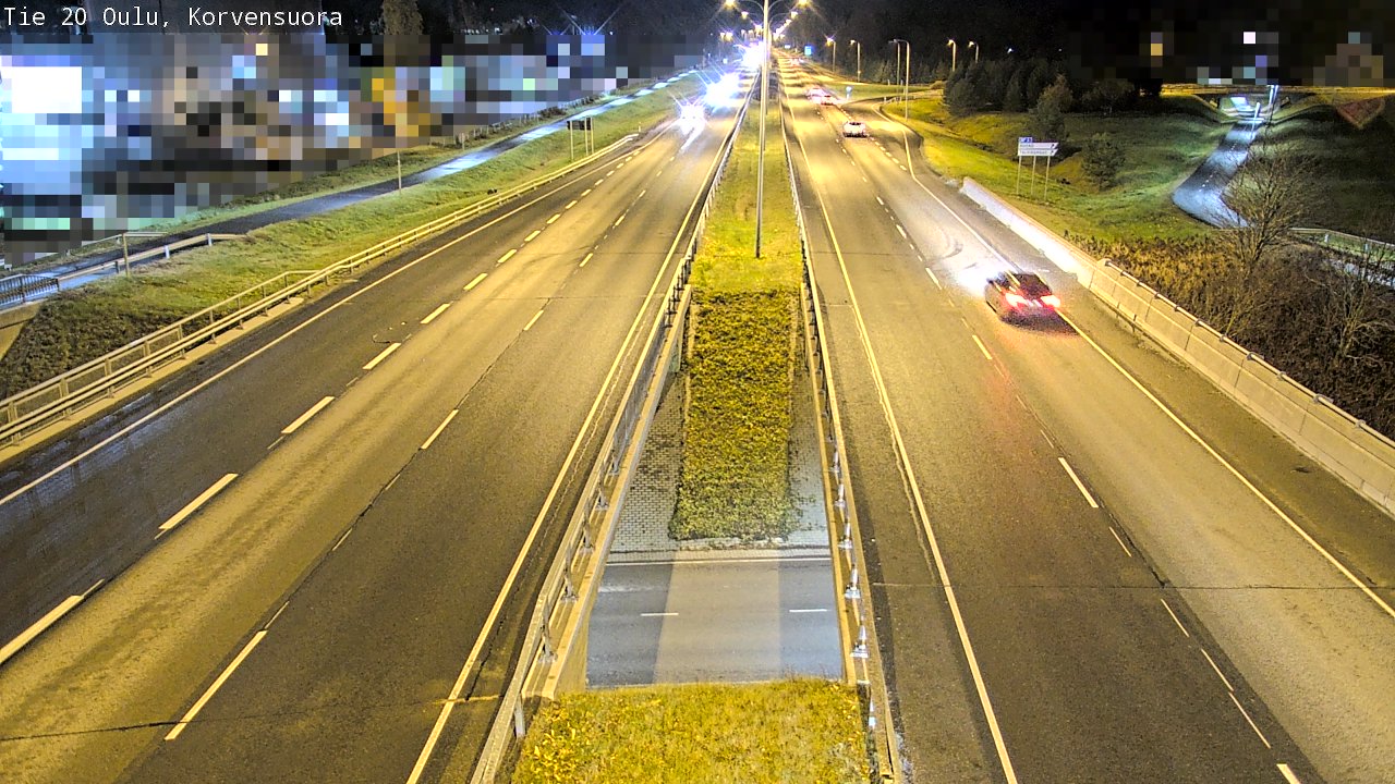 Kelikamerat Kuva Tie 20 Oulu Korvensuora, Oulu, Pohjois-Pohjanmaa