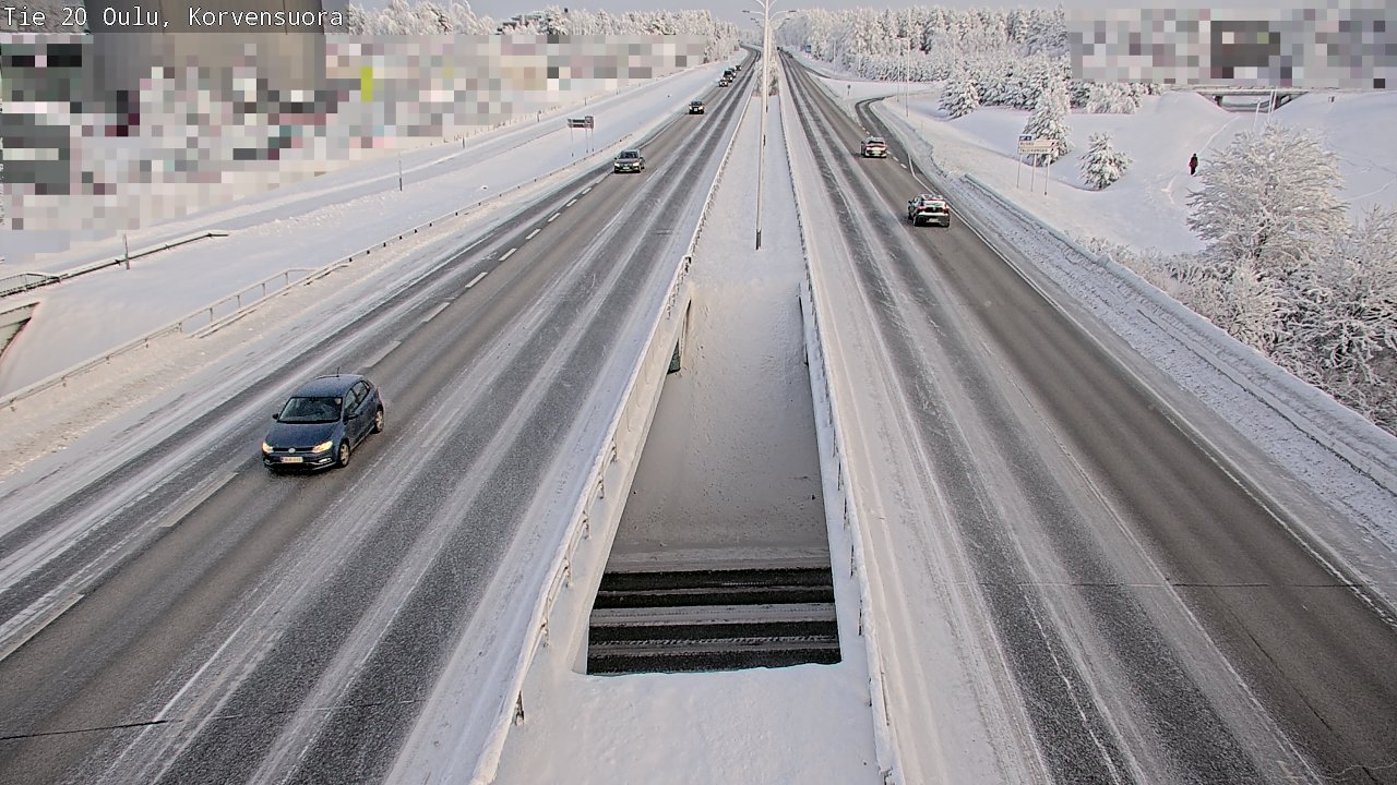 Weather Camera Image Road 20 Oulu Korvensuora, Oulu, Pohjois-Pohjanmaa