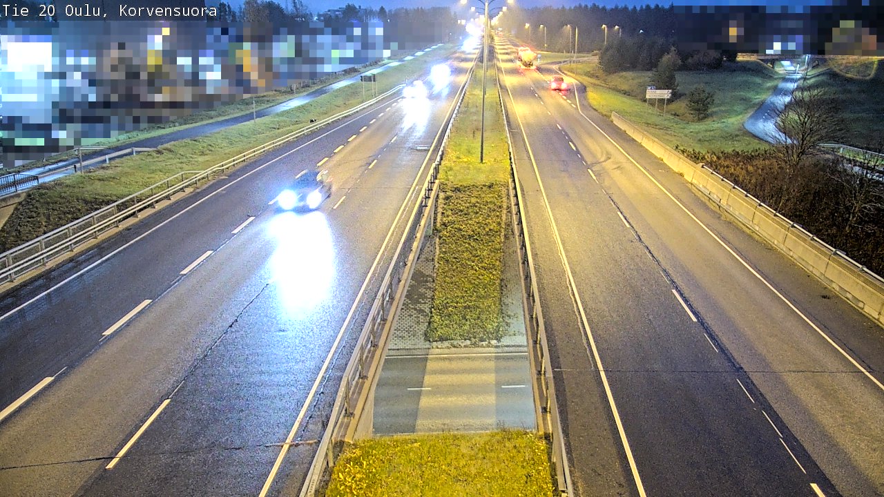 Kelikamerat Kuva Tie 20 Oulu Korvensuora, Oulu, Pohjois-Pohjanmaa