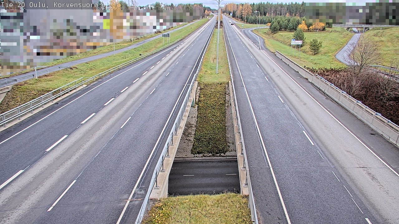 Kelikamerat Kuva Tie 20 Oulu Korvensuora, Oulu, Pohjois-Pohjanmaa