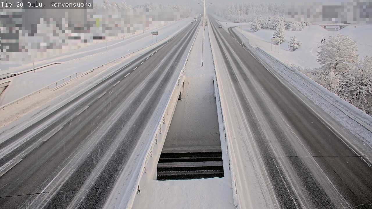 Weather Camera Image Road 20 Oulu Korvensuora, Oulu, Pohjois-Pohjanmaa