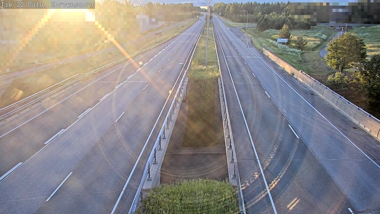 Weather Camera Image Road 20 Oulu Korvensuora, Oulu, Pohjois-Pohjanmaa