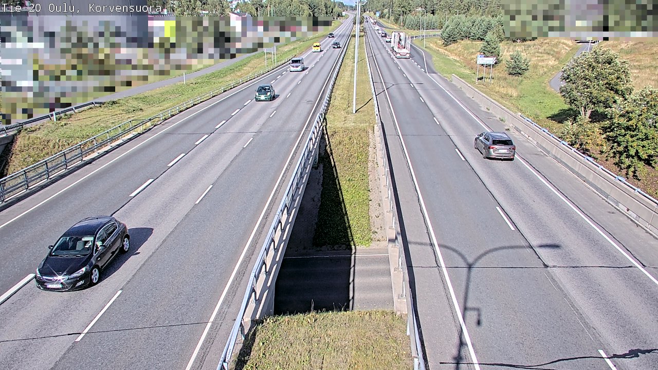 Kelikamerat Kuva Tie 20 Oulu Korvensuora, Oulu, Pohjois-Pohjanmaa