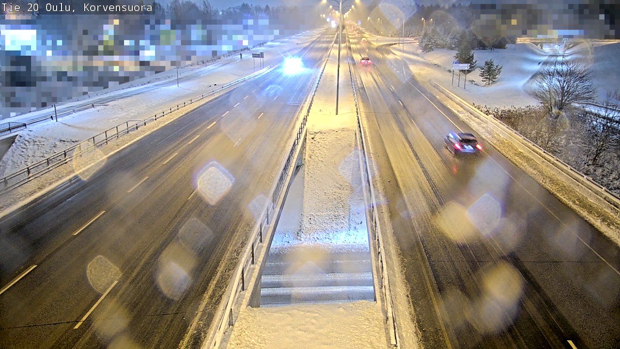 Weather Camera Image Väg 20 Uleåborg Korvensuora, Oulu, Pohjois-Pohjanmaa