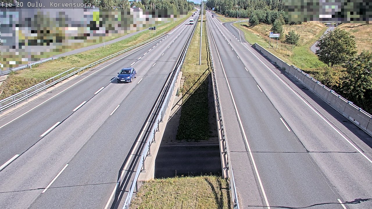 Weather Camera Image Väg 20 Uleåborg Korvensuora, Oulu, Pohjois-Pohjanmaa