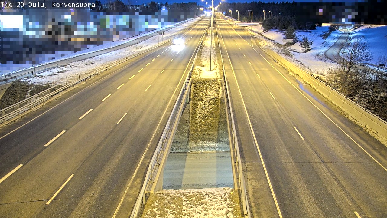 Kelikamerat Kuva Tie 20 Oulu Korvensuora, Oulu, Pohjois-Pohjanmaa