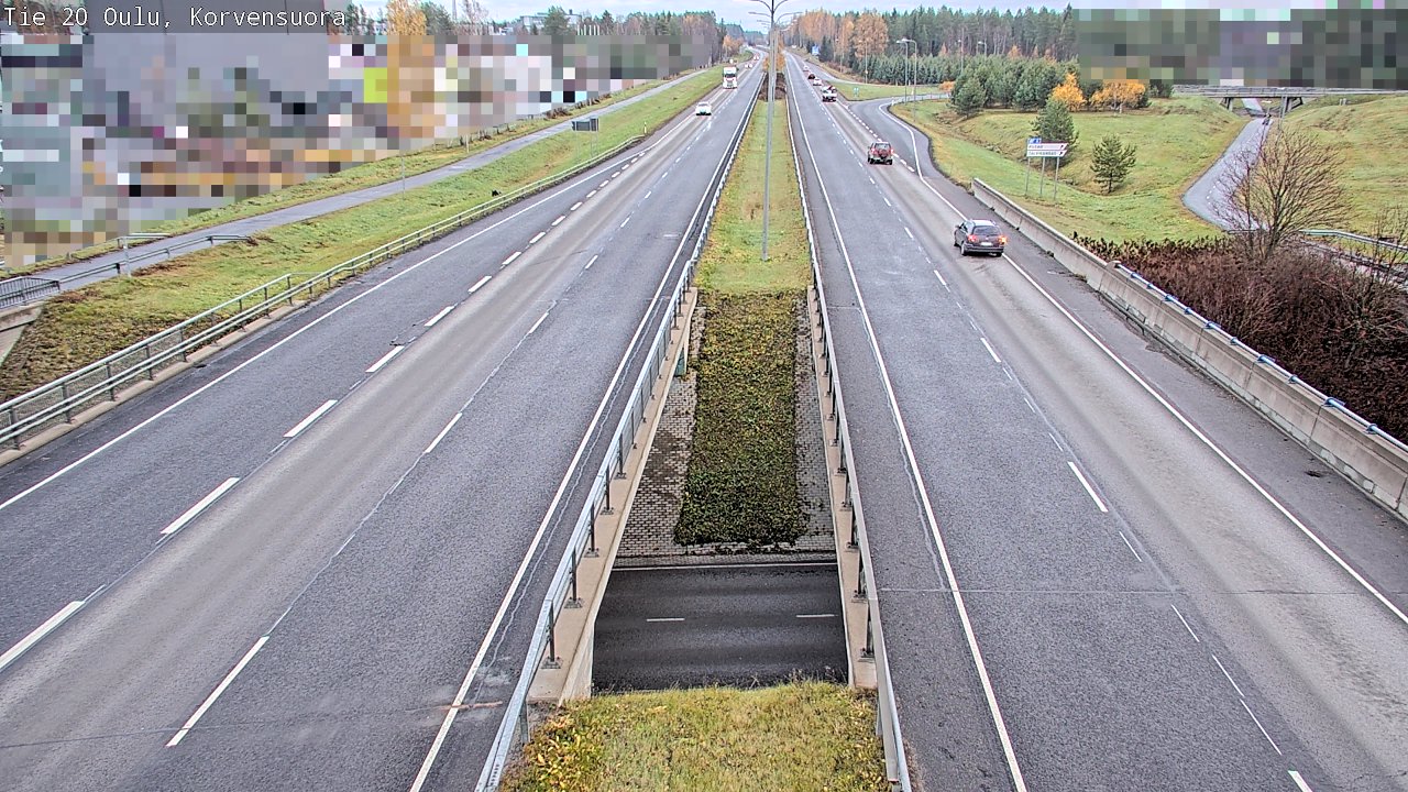 Kelikamerat Kuva Tie 20 Oulu Korvensuora, Oulu, Pohjois-Pohjanmaa