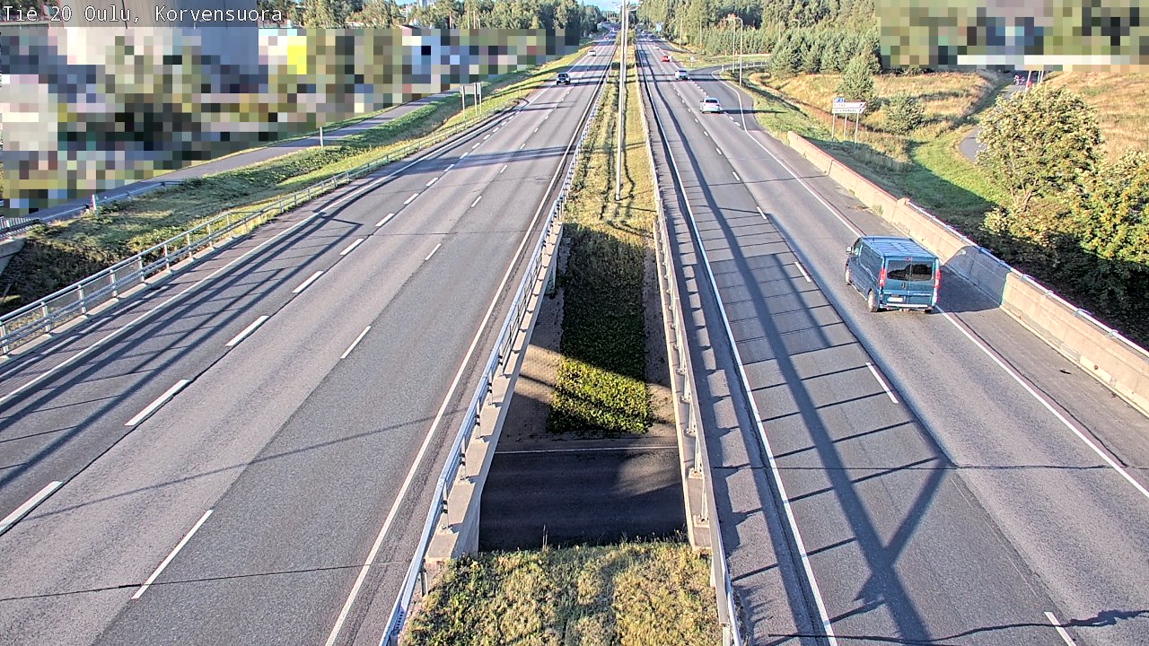 Kelikamerat Kuva Tie 20 Oulu Korvensuora, Oulu, Pohjois-Pohjanmaa