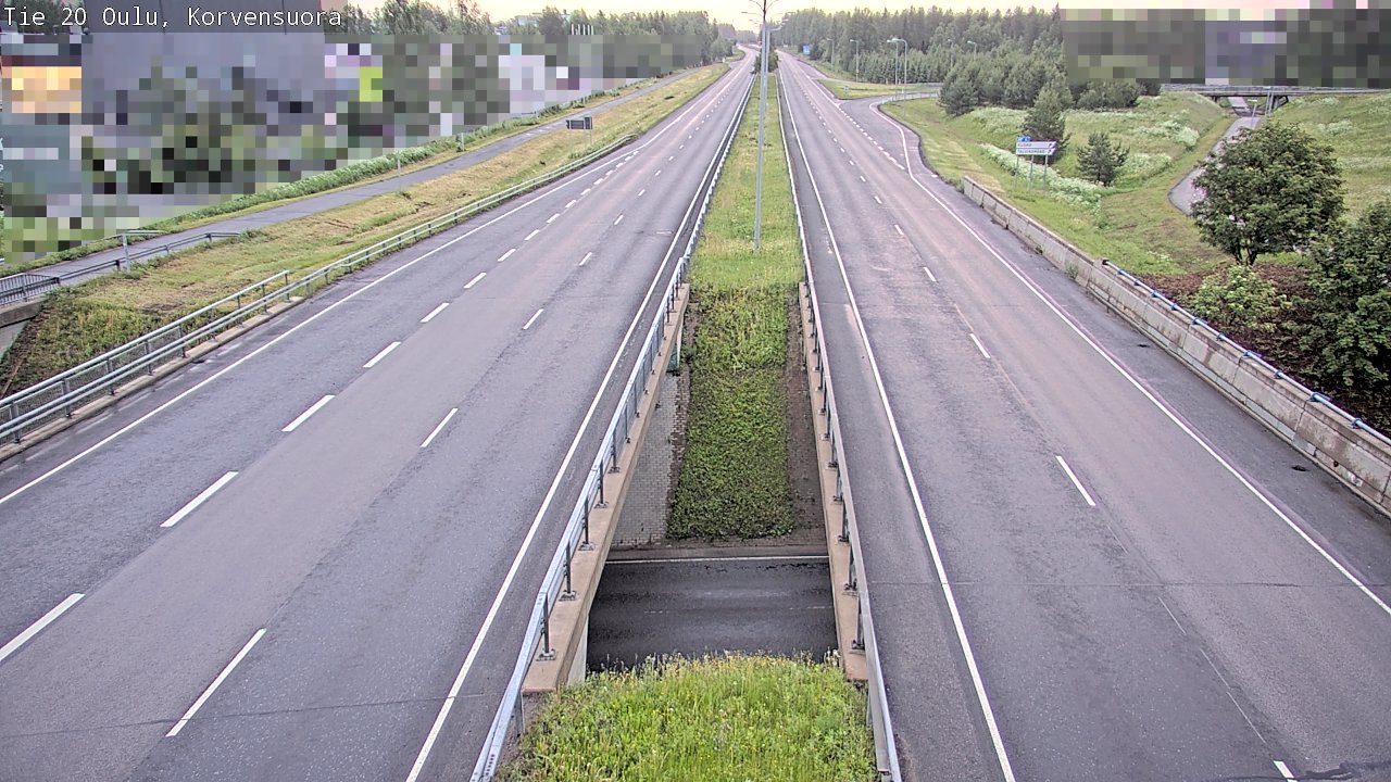 Kelikamerat Kuva Tie 20 Oulu Korvensuora, Oulu, Pohjois-Pohjanmaa
