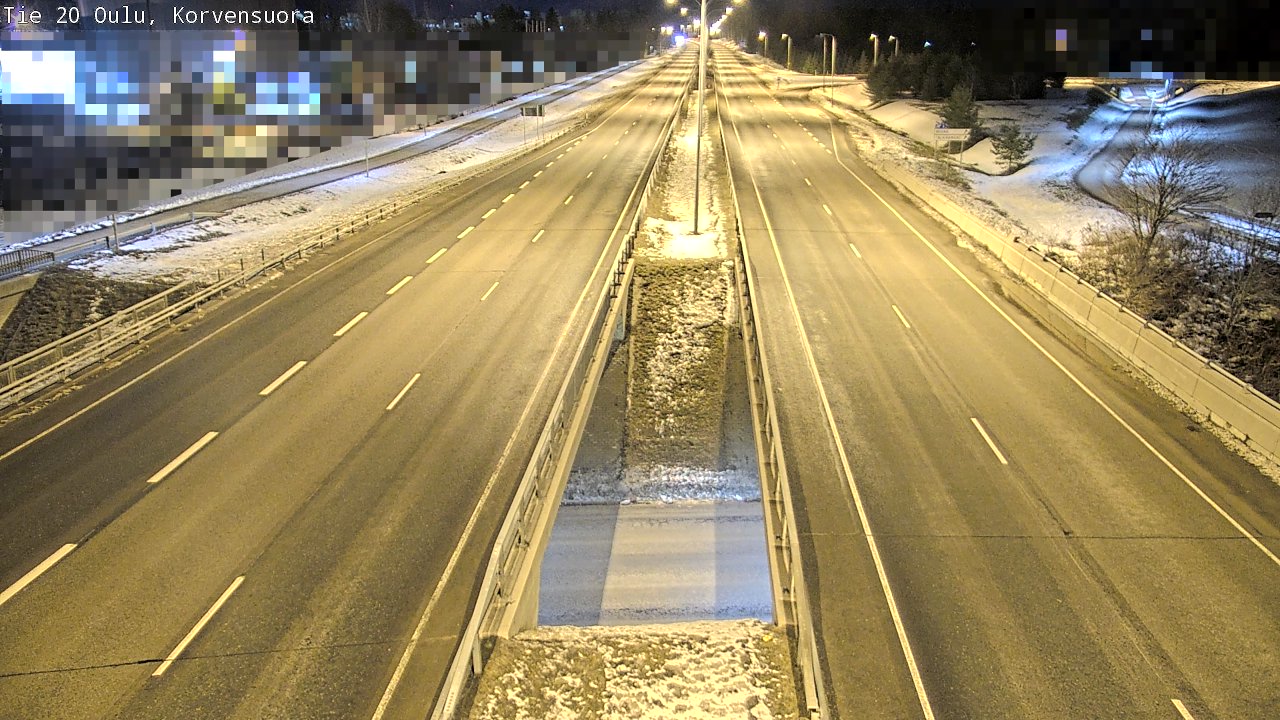 Kelikamerat Kuva Tie 20 Oulu Korvensuora, Oulu, Pohjois-Pohjanmaa