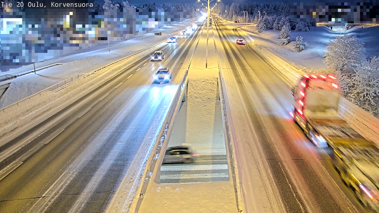 Kelikamerat Kuva Tie 20 Oulu Korvensuora, Oulu, Pohjois-Pohjanmaa