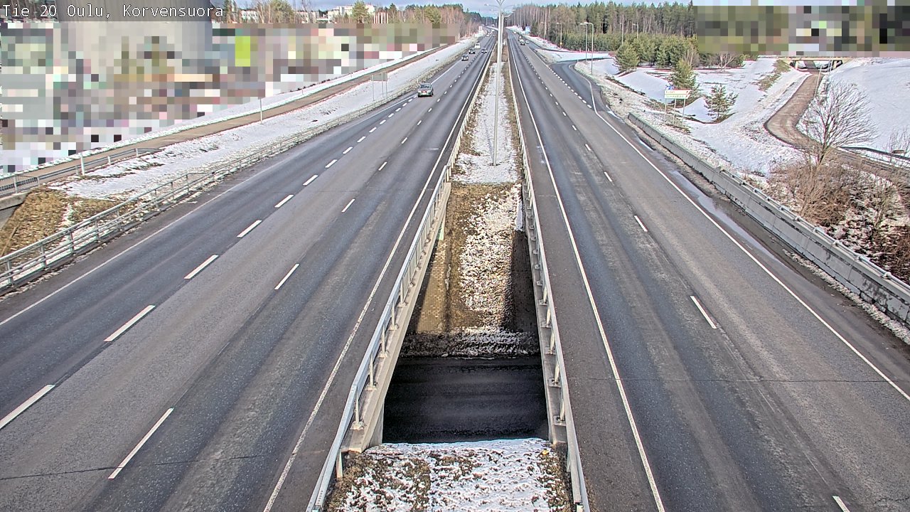 Kelikamerat Kuva Tie 20 Oulu Korvensuora, Oulu, Pohjois-Pohjanmaa