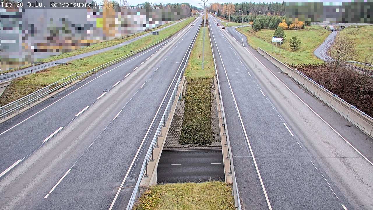 Kelikamerat Kuva Tie 20 Oulu Korvensuora, Oulu, Pohjois-Pohjanmaa