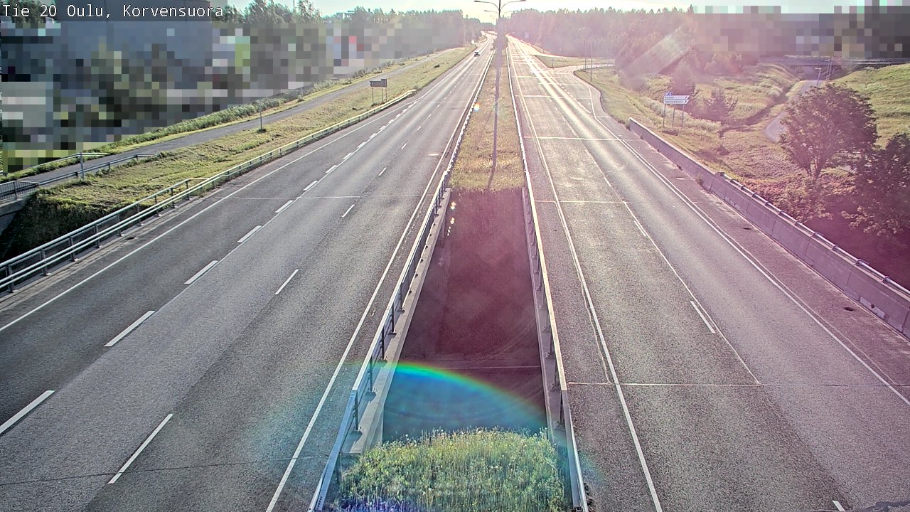 Weather Camera Image Road 20 Oulu Korvensuora, Oulu, Pohjois-Pohjanmaa