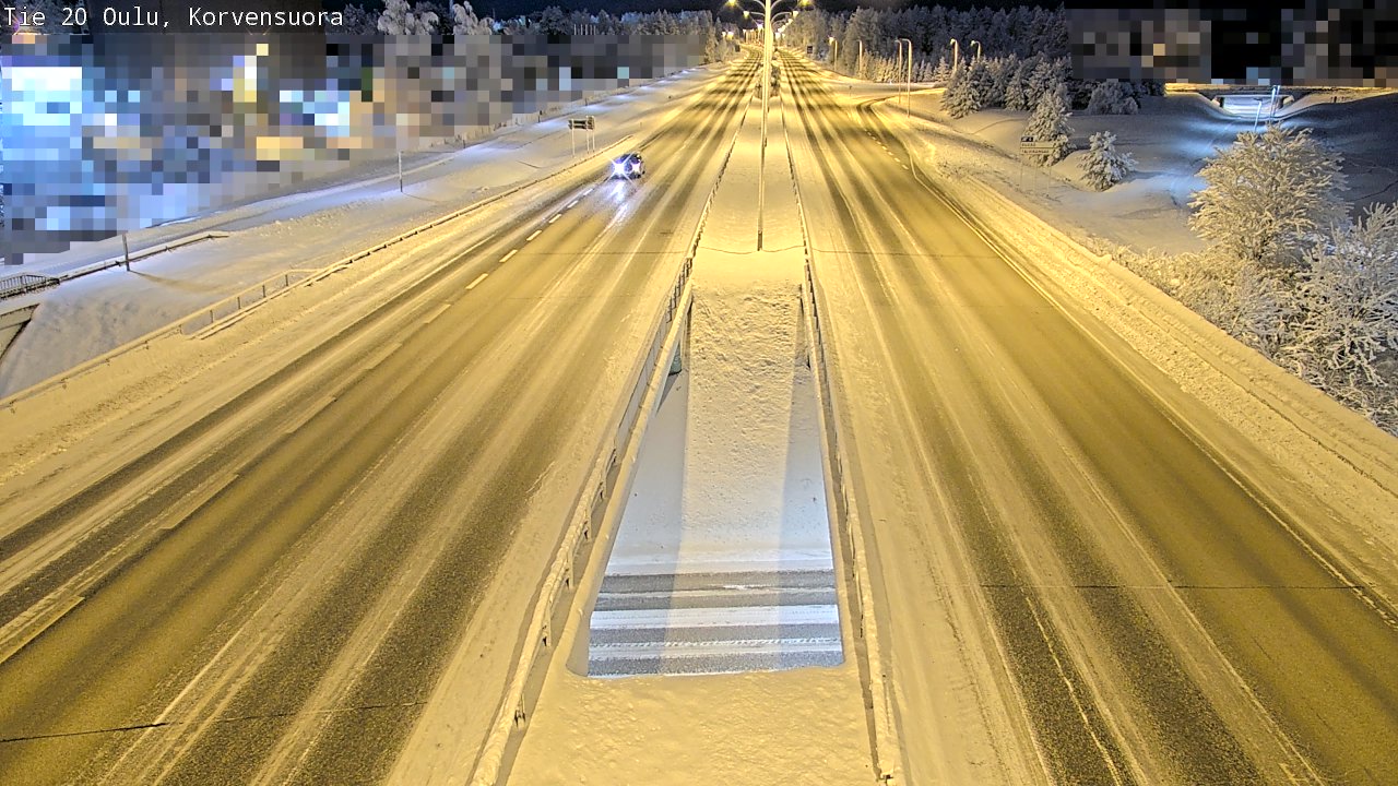 Kelikamerat Kuva Tie 20 Oulu Korvensuora, Oulu, Pohjois-Pohjanmaa