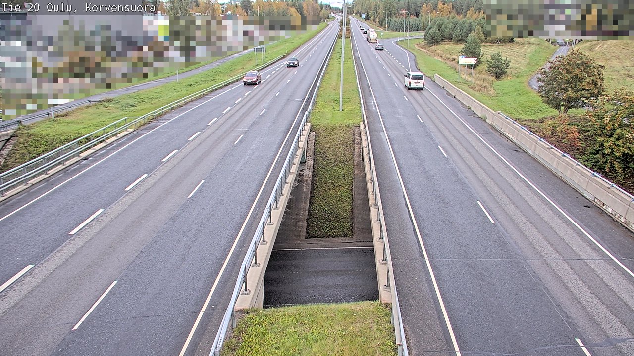 Kelikamerat Kuva Tie 20 Oulu Korvensuora, Oulu, Pohjois-Pohjanmaa
