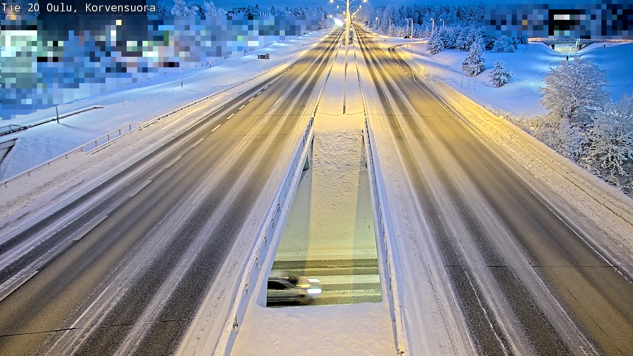 Kelikamerat Kuva Tie 20 Oulu Korvensuora, Oulu, Pohjois-Pohjanmaa