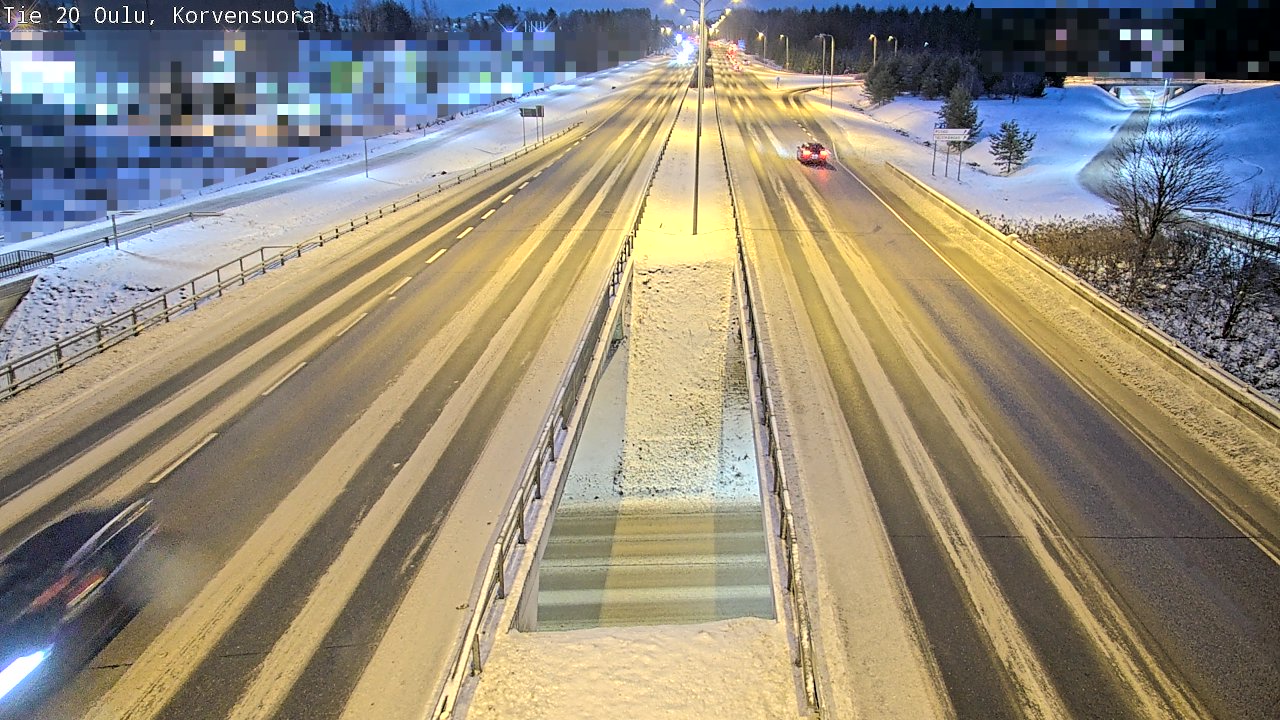 Weather Camera Image Road 20 Oulu Korvensuora, Oulu, Pohjois-Pohjanmaa